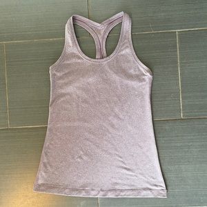 Lululemon racer back tank. Size 6. Dusty purple heather.